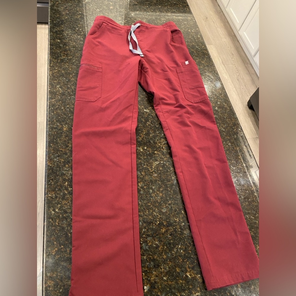 Figs Red Women's Pants